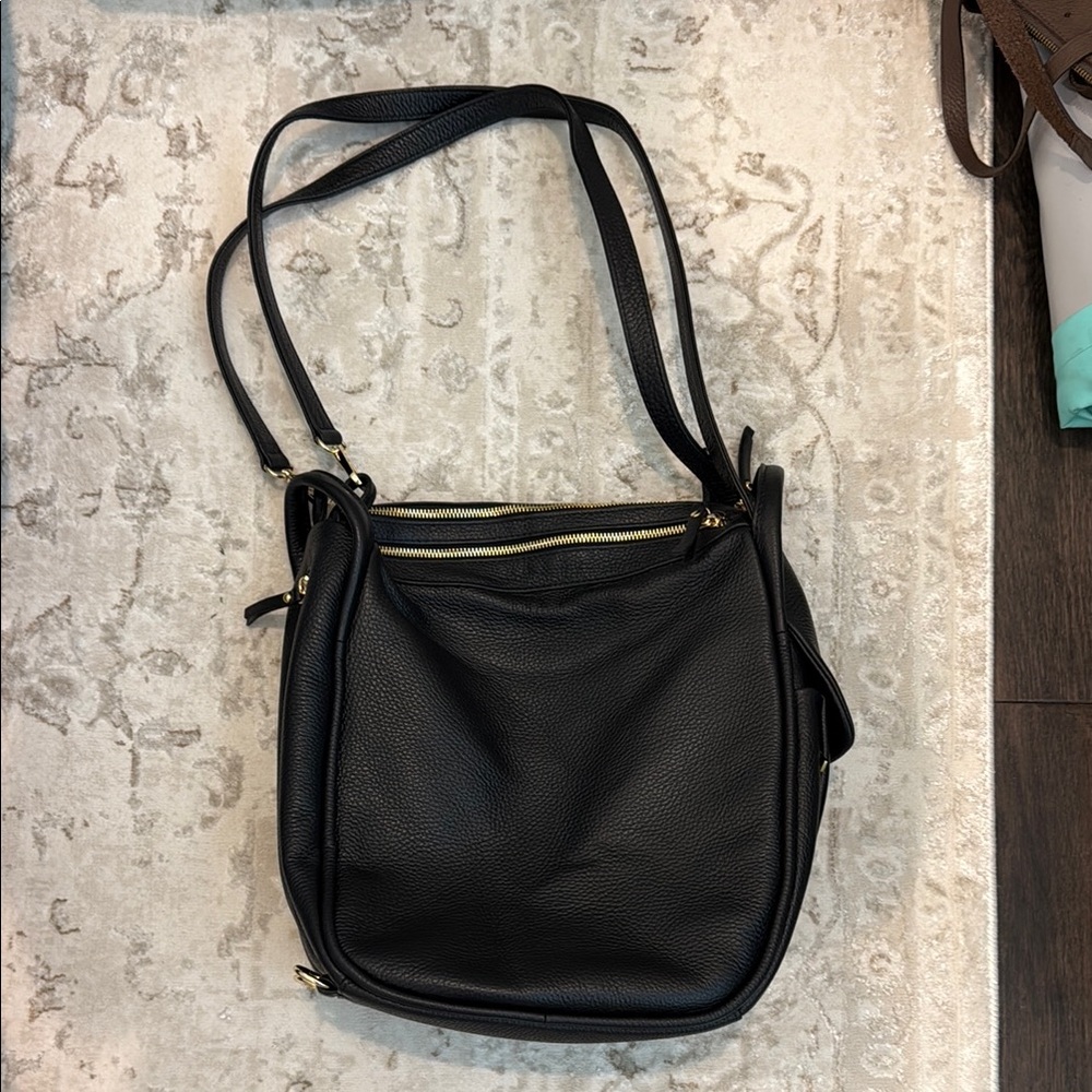Convertible Leather Shoulder Bag